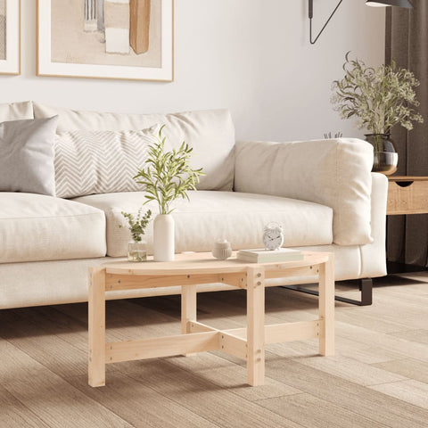 vidaXL Coffee Table 87x48x35 cm Solid Wood Pine