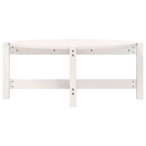 vidaXL Coffee Table White 87x48x35 cm Solid Wood Pine