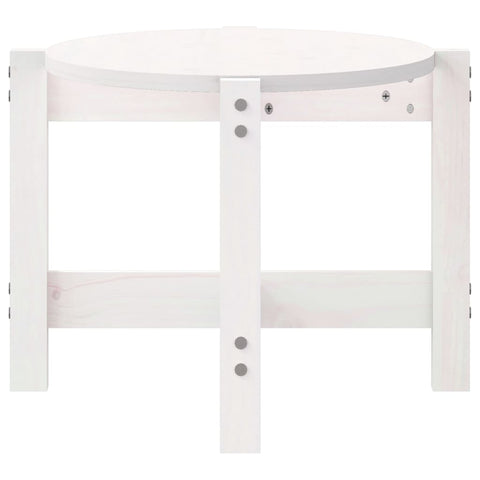 vidaXL Coffee Table White 87x48x35 cm Solid Wood Pine