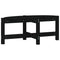 vidaXL Coffee Table Black 87x48x35 cm Solid Wood Pine