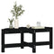 vidaXL Coffee Table Black 87x48x35 cm Solid Wood Pine