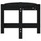 vidaXL Coffee Table Black 87x48x35 cm Solid Wood Pine