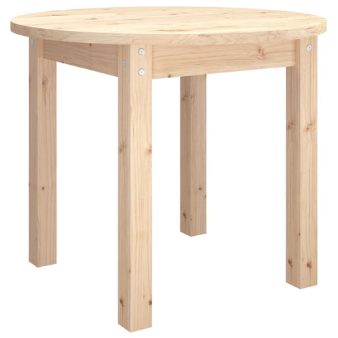 vidaXL Coffee Table Ø 55x45 cm Solid Wood Pine