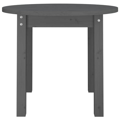 vidaXL Coffee Table Grey Ø 55x45 cm Solid Wood Pine