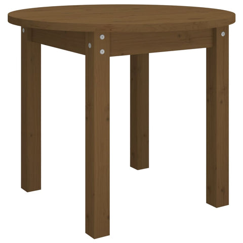 vidaXL Coffee Table Honey Brown Ø 55x45 cm Solid Wood Pine