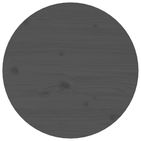 vidaXL Coffee Table Grey Ø 45x40 cm Solid Wood Pine