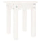 vidaXL Coffee Table White Ø 35x35 cm Solid Wood Pine