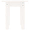 vidaXL Coffee Table White Ø 35x35 cm Solid Wood Pine