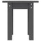 vidaXL Coffee Table Grey Ø 35x35 cm Solid Wood Pine