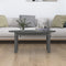 vidaXL Coffee Table Grey 80x40x35 cm Solid Wood Pine