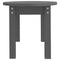vidaXL Coffee Table Grey 80x40x35 cm Solid Wood Pine