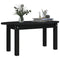 vidaXL Coffee Table Black 80x40x35 cm Solid Wood Pine