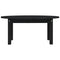 vidaXL Coffee Table Black 80x40x35 cm Solid Wood Pine