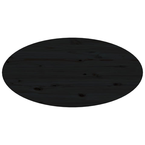 vidaXL Coffee Table Black 80x40x35 cm Solid Wood Pine