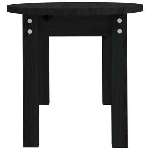 vidaXL Coffee Table Black 80x40x35 cm Solid Wood Pine