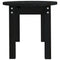 vidaXL Coffee Table Black 80x40x35 cm Solid Wood Pine