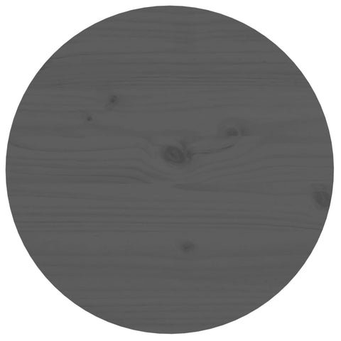 vidaXL Coffee Table Grey Ø 55x60 cm Solid Wood Pine