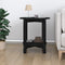 vidaXL Coffee Table Black Ø 55x60 cm Solid Wood Pine
