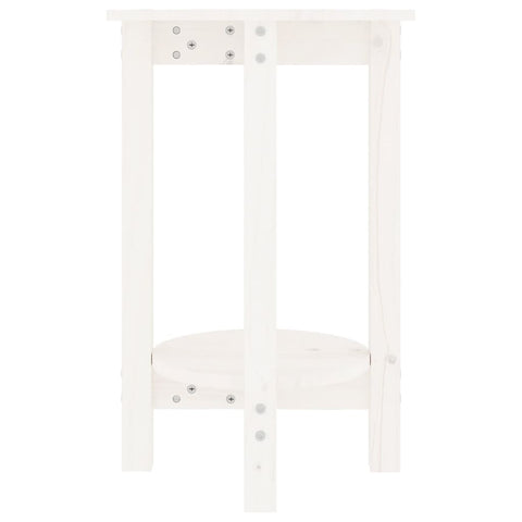 vidaXL Coffee Table White Ø 40x60 cm Solid Wood Pine