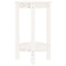 vidaXL Coffee Table White Ø 40x60 cm Solid Wood Pine