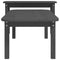 vidaXL 2 Piece Coffee Table Set Grey Solid Wood Pine