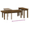 vidaXL 2 Piece Coffee Table Set Honey Brown Solid Wood Pine