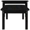 vidaXL 2 Piece Coffee Table Set Black Solid Wood Pine