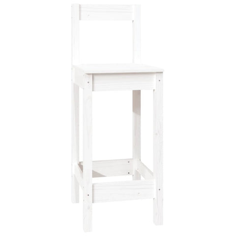 vidaXL 7 Piece Bar Set White Solid Wood Pine
