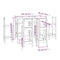 vidaXL 7 Piece Bar Set White Solid Wood Pine