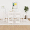 vidaXL 7 Piece Bar Set White Solid Wood Pine
