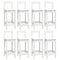 vidaXL 9 Piece Bar Set White Solid Wood Pine