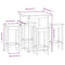 vidaXL 5 Piece Bar Set White Solid Wood Pine