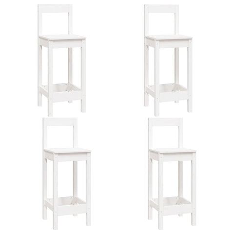 vidaXL 5 Piece Bar Set White Solid Wood Pine