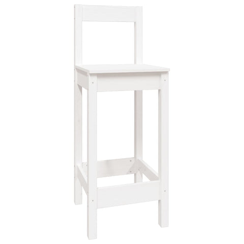vidaXL 5 Piece Bar Set White Solid Wood Pine