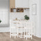 vidaXL 5 Piece Bar Set White Solid Wood Pine