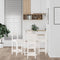 vidaXL 5 Piece Bar Set White Solid Wood Pine