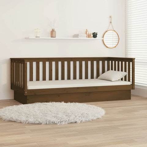 vidaXL Day Bed without Mattress Honey Brown 80x200 cm Solid Wood Pine