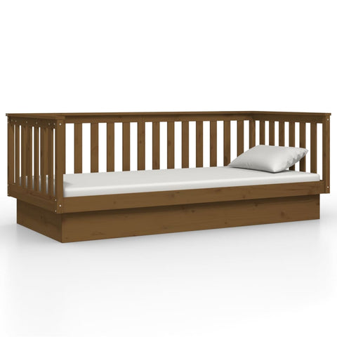 vidaXL Day Bed without Mattress Honey Brown 100x200 cm Solid Wood Pine