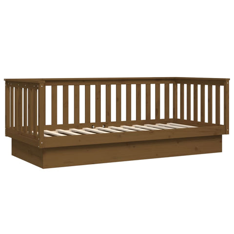 vidaXL Day Bed without Mattress Honey Brown 100x200 cm Solid Wood Pine