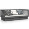 vidaXL Day Bed without Mattress Grey 75x190 cm Small Single Solid Wood Pine