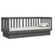 vidaXL Day Bed without Mattress Grey 75x190 cm Small Single Solid Wood Pine