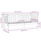 vidaXL Day Bed without Mattress Grey 75x190 cm Small Single Solid Wood Pine
