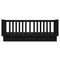 vidaXL Day Bed without Mattress Black 75x190 cm Small Single Solid Wood Pine