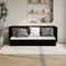vidaXL Day Bed without Mattress Black 75x190 cm Small Single Solid Wood Pine