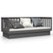vidaXL Day Bed without Mattress Grey 90x190 cm Single Solid Wood Pine