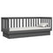 vidaXL Day Bed without Mattress Grey 90x190 cm Single Solid Wood Pine