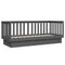 vidaXL Day Bed without Mattress Grey 90x190 cm Single Solid Wood Pine
