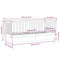 vidaXL Day Bed without Mattress Black 90x190 cm Single Solid Wood Pine