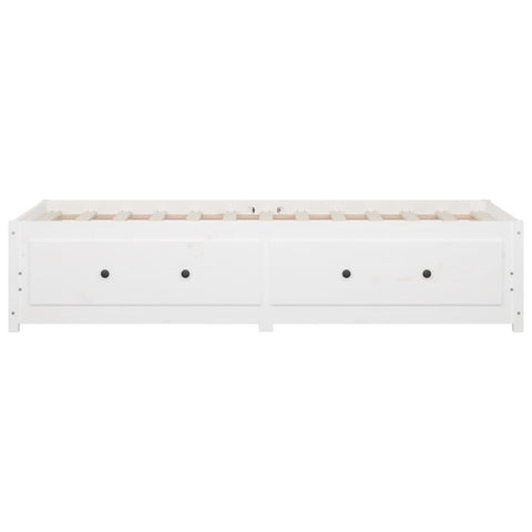 vidaXL Day Bed without Mattress White 80x200 cm Solid Wood Pine