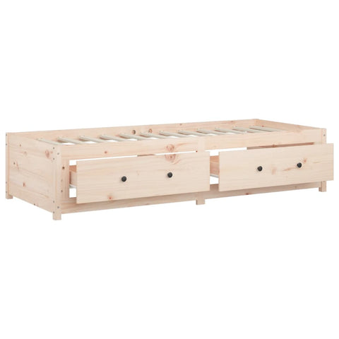 vidaXL Day Bed without Mattress 90x200 cm Solid Wood Pine